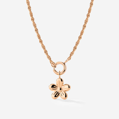 Blossom Rope Chain Collana Set Oro Rosa