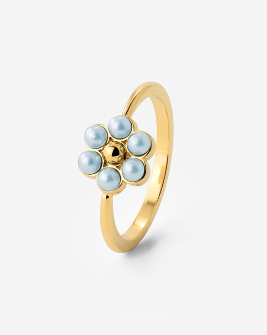 Forever Blue Daisy Anello Oro