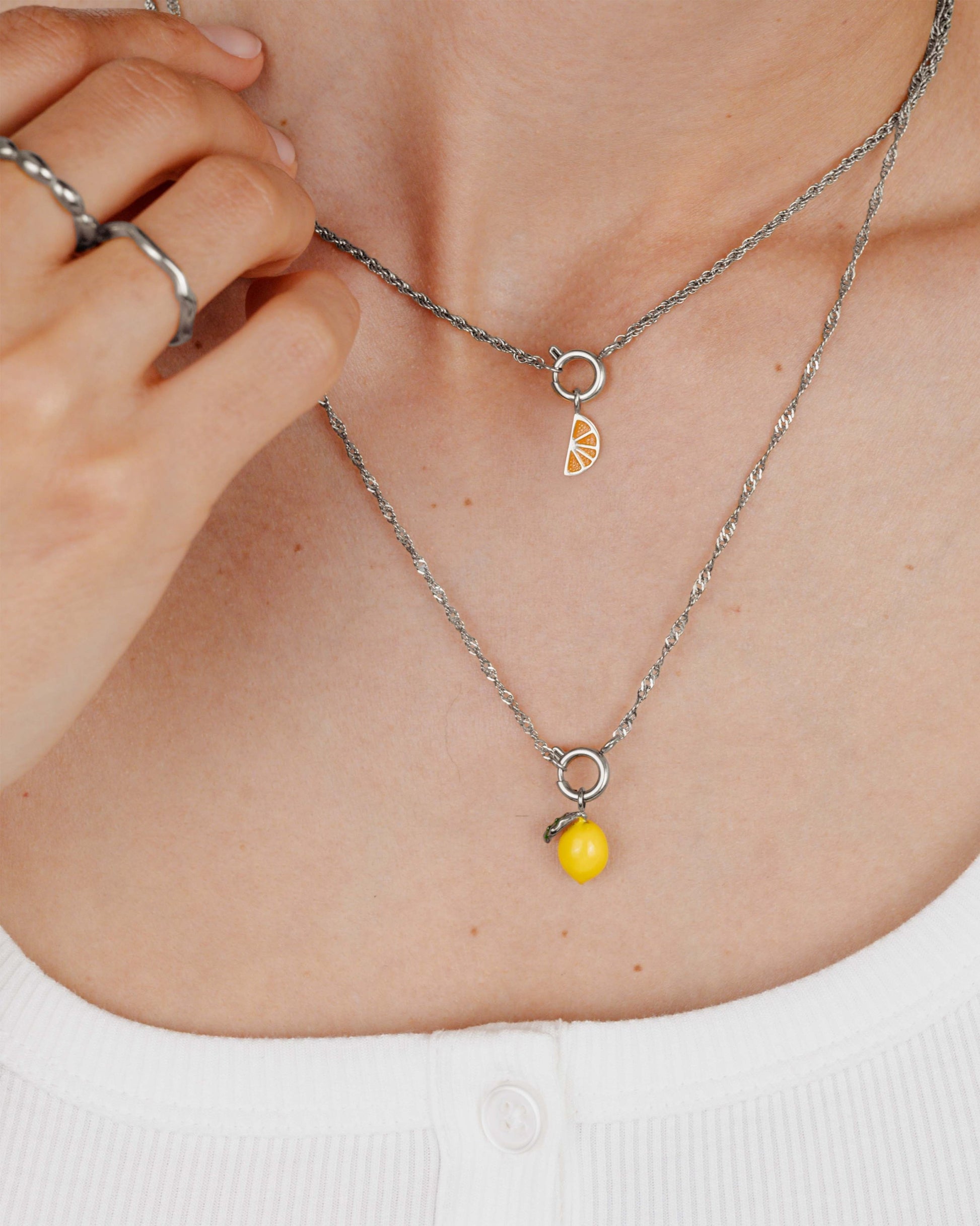 Juicy Rope Chain Collana Set Argento