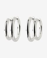 Chunky Lover Hoop Set Medium Argento