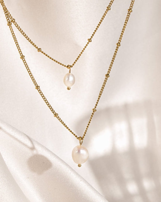 Baby Pearl Collana Oro Rosa