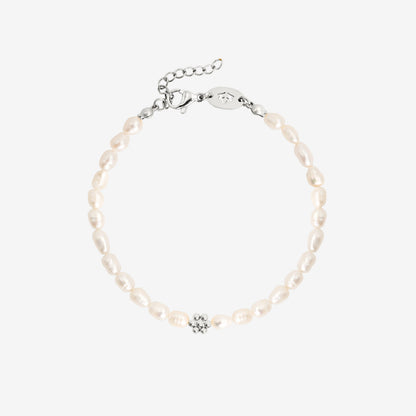 Blossom Pearl Bracciale Argento