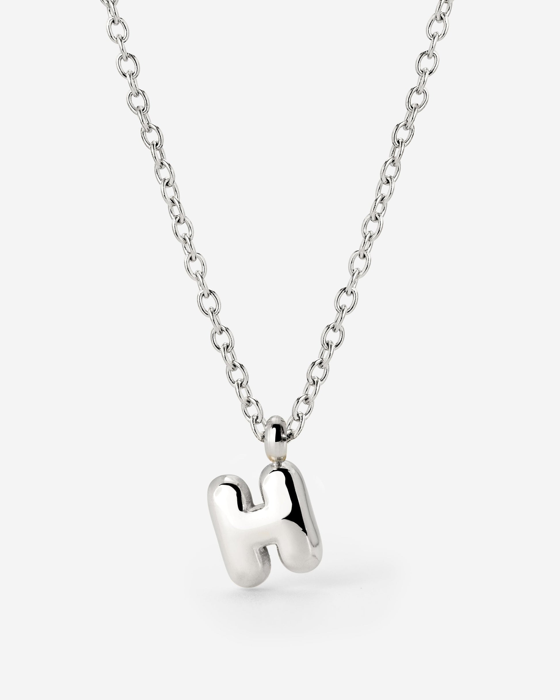 Bubble Letter Collana Argento