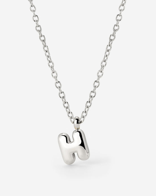 Bubble Letter Collana Argento