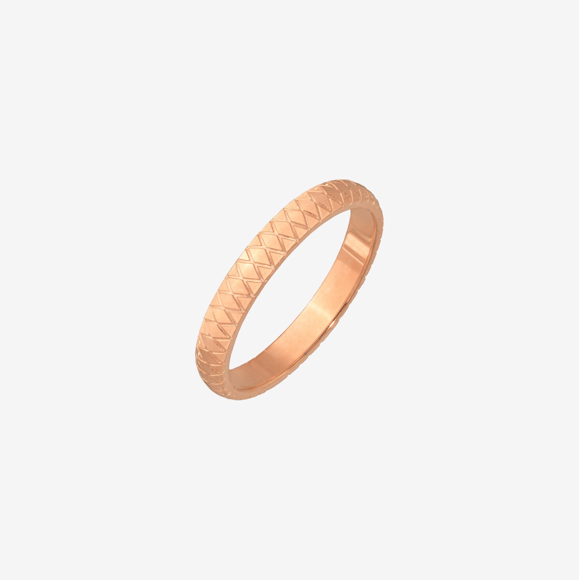 Cute Pattern Anello Oro Rosa