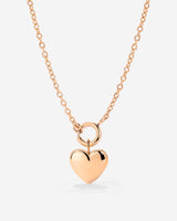 Lovely Heart Classic Chain Collana Set Oro Rosa