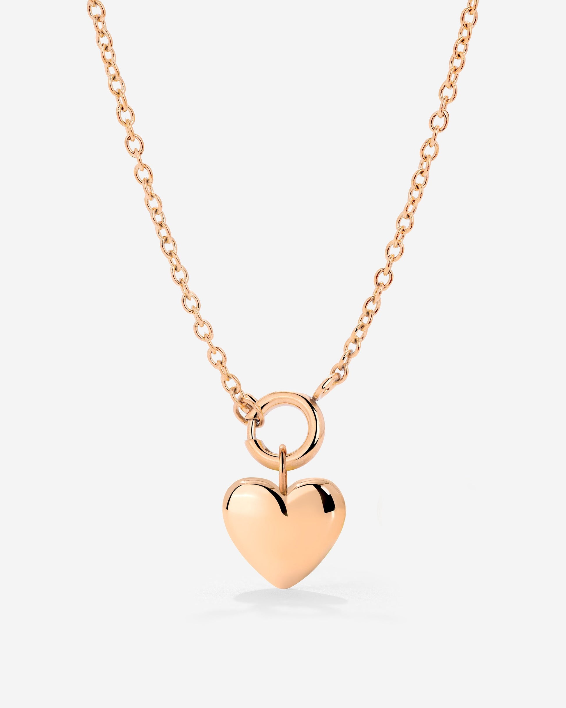 Lovely Heart Classic Chain Collana Set Oro Rosa
