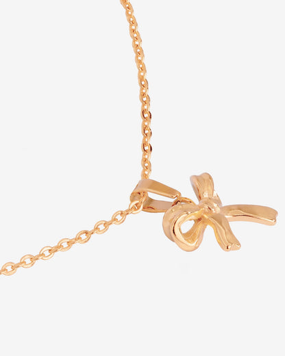 Pretty Ribbon Collana Oro Rosa