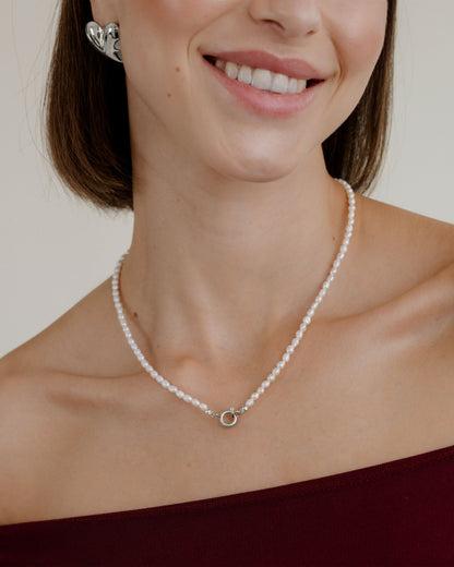 Pearly Charm Collana Argento