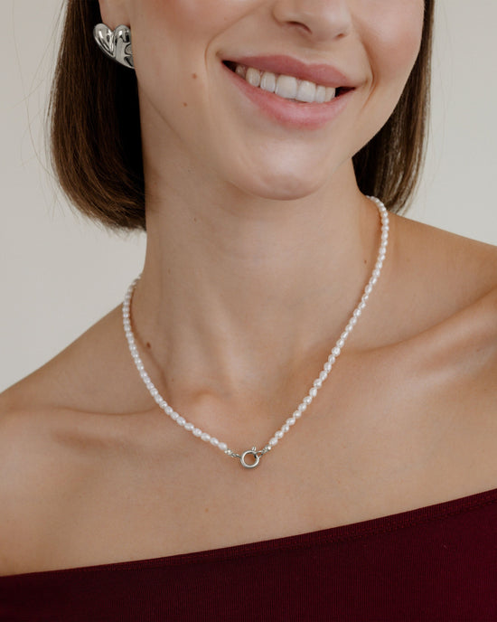 Pearly Charm Collana Argento