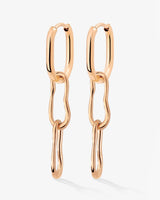 Blending Duo Oval Hoop Set Baby Oro Rosa