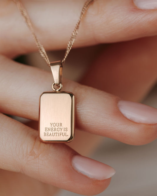 Your energy is beautiful Collana Oro Rosa