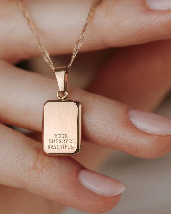Your energy is beautiful Collana Oro Rosa