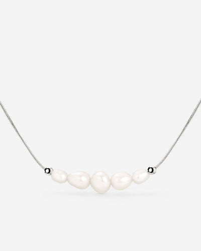 Pearlessence Choker Argento