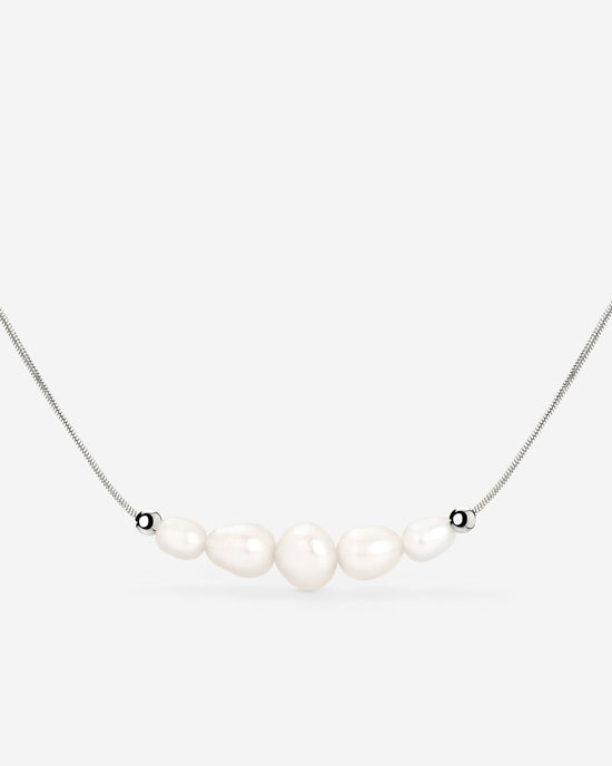 Pearlessence Choker Argento