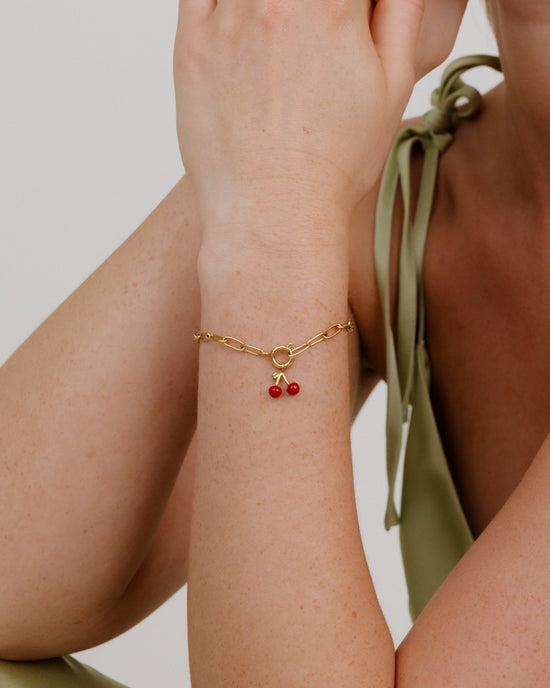 Oval Links Charm Bracciale Set