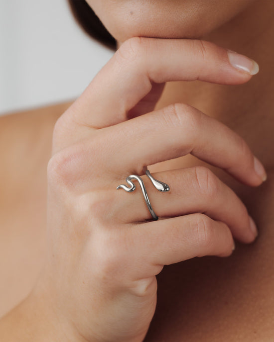Slim Snake Anello Argento