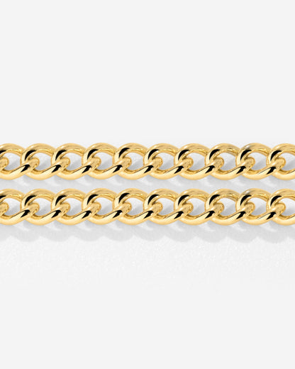 Curb Chain Double Bracciale Oro