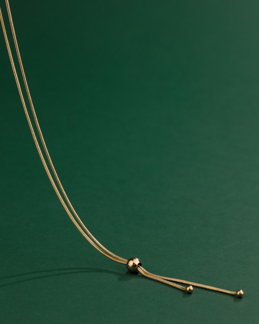 Simple Elegance Y-Collana Oro Rosa