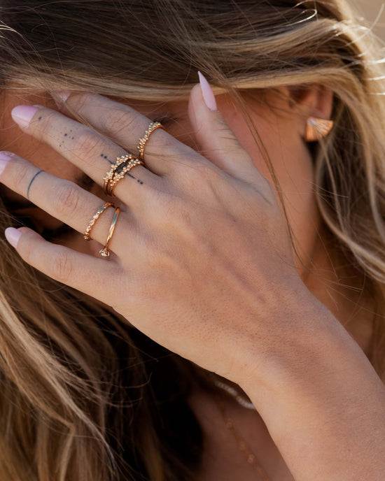 Tiny Romance Anello Oro Rosa