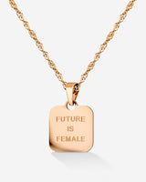 Future is female Collana Oro Rosa