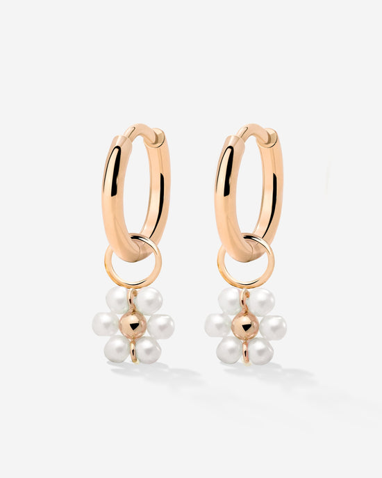 Daisy Hoop Set Small Oro Rosa