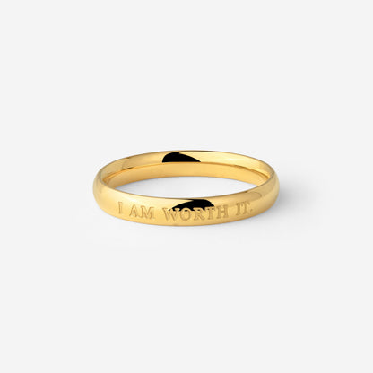 I am worth it Anello Oro