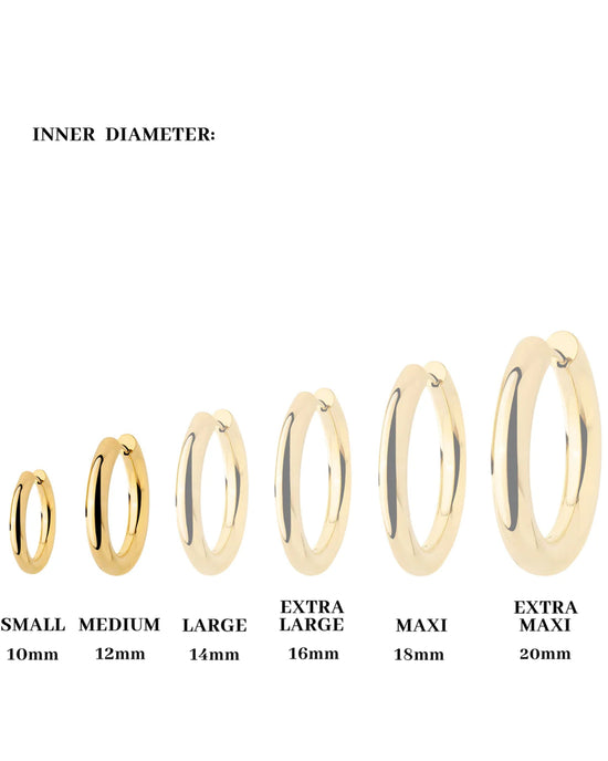 Chunky Lover Hoop Set Small Oro