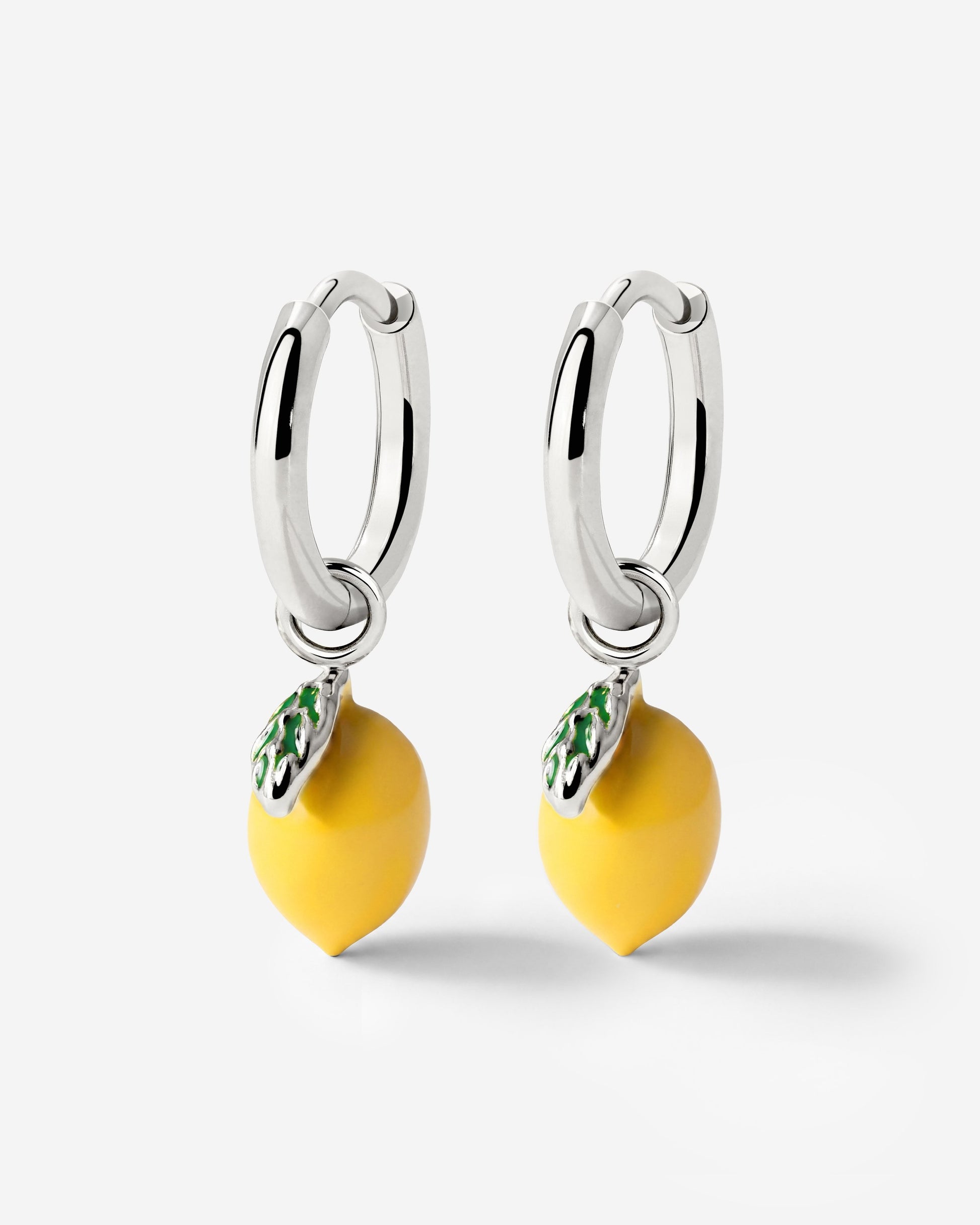 Lemony Hoop Set Small Argento