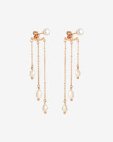 Annas Sparkle Pearl Studs Oro Rosa