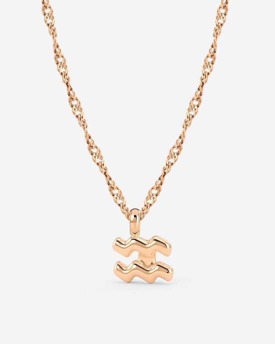 Aquarius Bubble Collana Oro Rosa