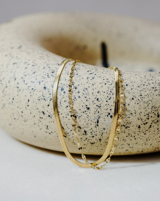 Aligned Double Bracelet
