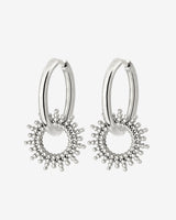 Sunny Hoop Set Medium Argento