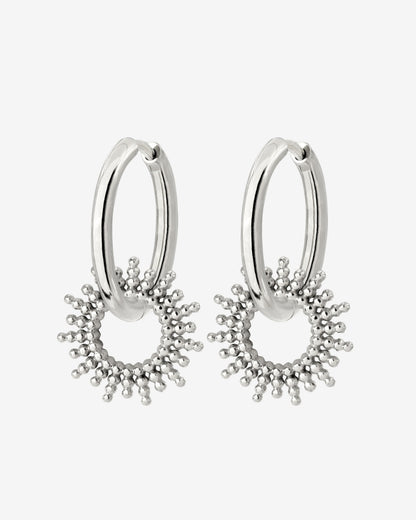 Sunny Hoop Set Medium Argento