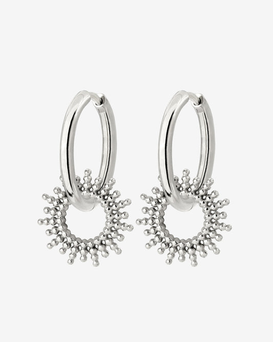 Sunny Hoop Set Medium Argento