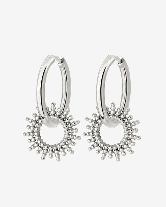 Sunny Hoop Set Medium Argento