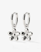 Blossom Hoop Set Small Argento
