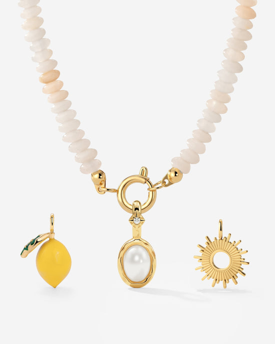 Blushstone Charm Collana Set