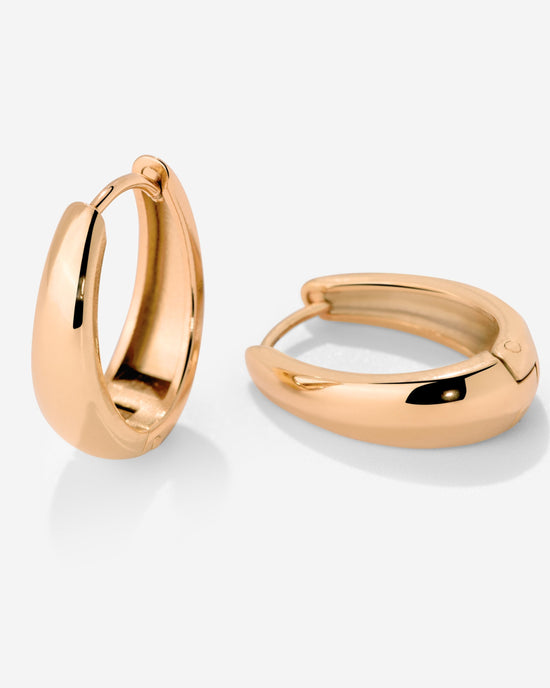 Seeker Hoops Small Oro Rosa