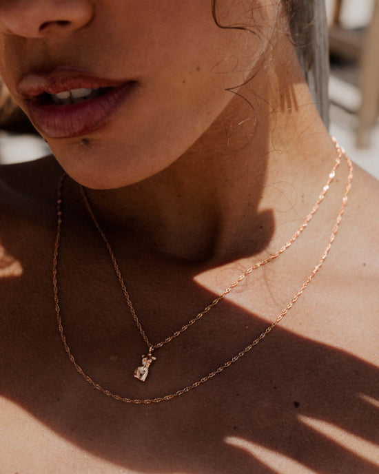 Slim Singapore Collana Oro Rosa