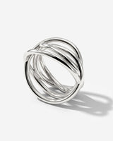 Intertwined Ring Silber