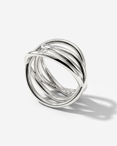 Intertwined Ring Silber