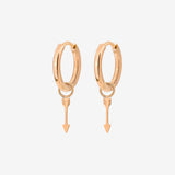 Cupid Arrow Hoopies Oro Rosa