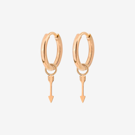 Cupid Arrow Hoopies Oro Rosa