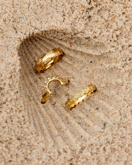 Sun Ray Anello Argento