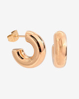 Bulky Hoop Studs Oro Rosa