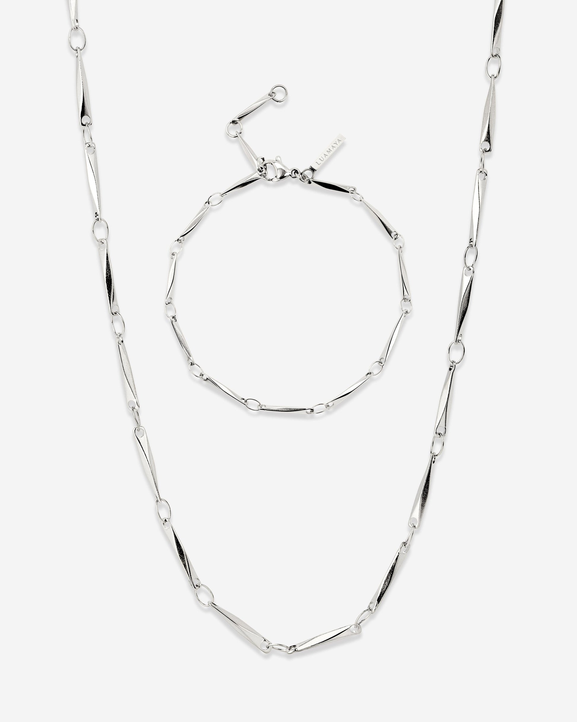 Curved Links Bundle Argento