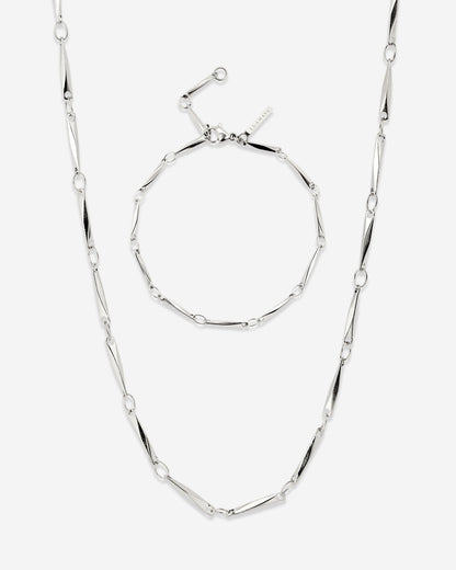 Curved Links Bundle Argento