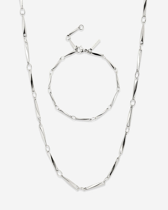 Curved Links Bundle Argento