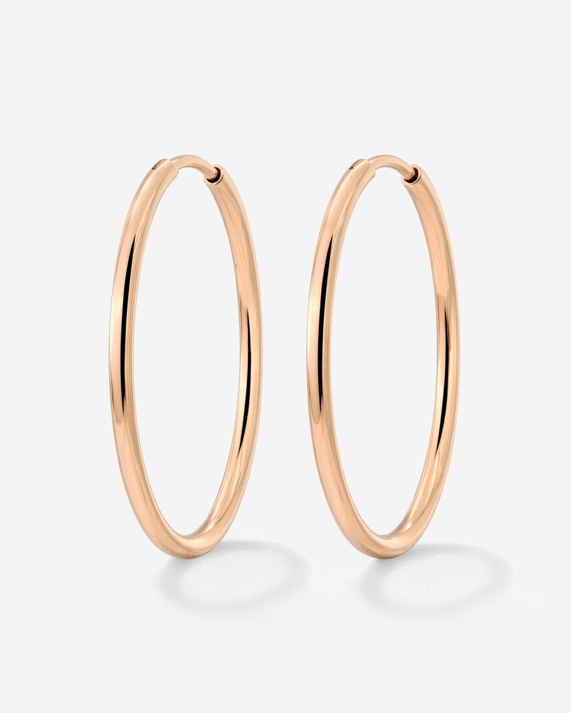 Extra Large Hoops Oro Rosa